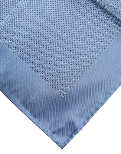 Dolce & Gabbana Hellblauer Seidenschal Square Herren Foulard