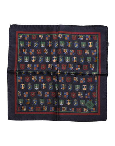 Dolce & Gabbana Multicolor Medaillen Quadratischer Foulardschal