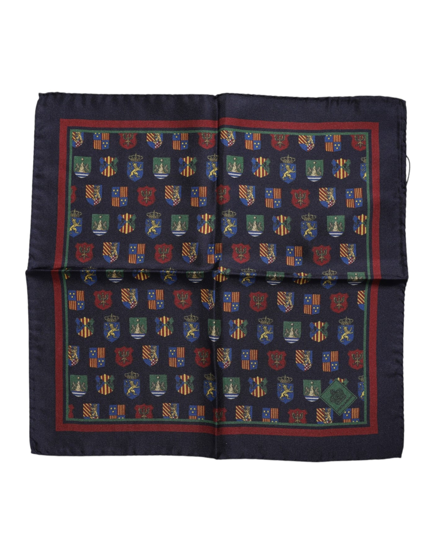 Dolce & Gabbana Multicolor Medaillen Quadratischer Foulardschal