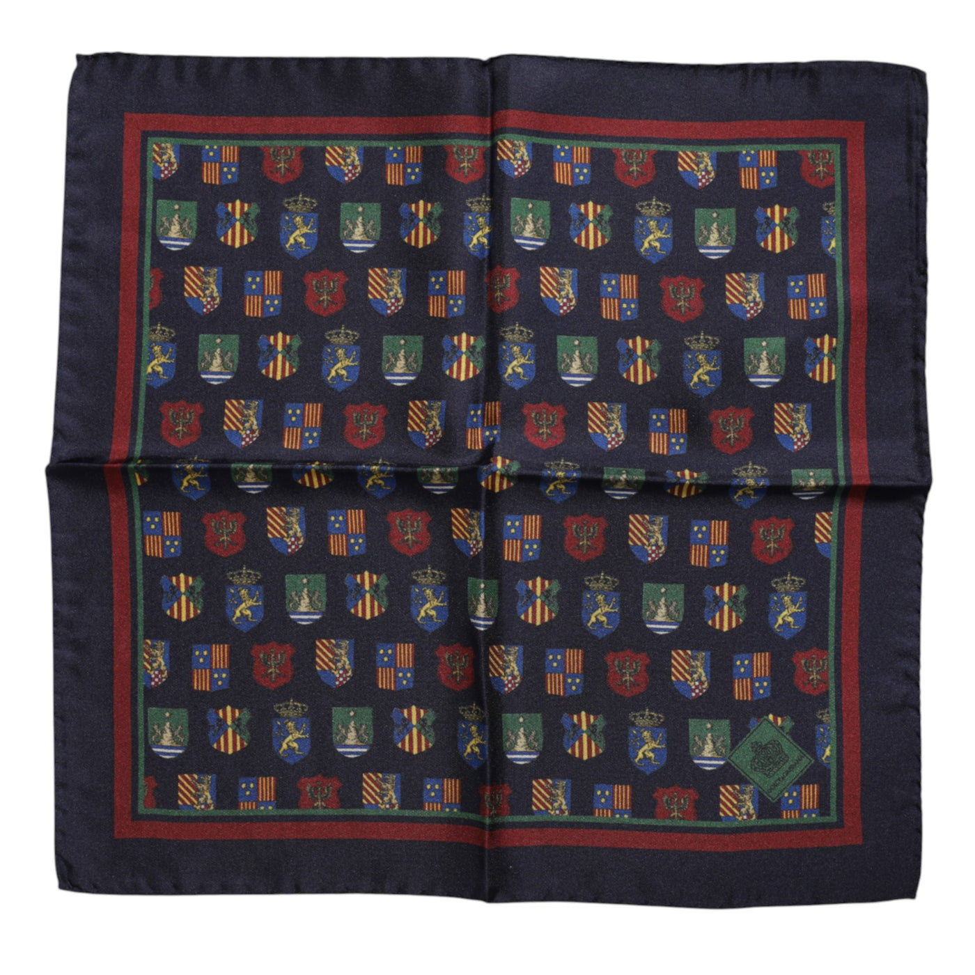 Dolce & Gabbana Multicolor Medaillen Quadratischer Foulardschal