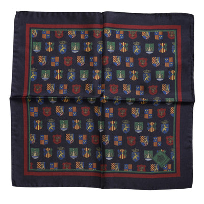 Dolce & Gabbana Multicolor Medaillen Quadratischer Foulardschal