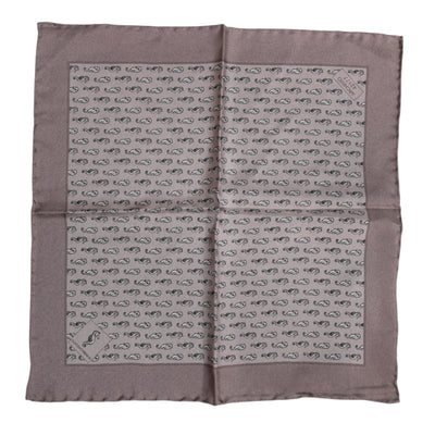 Dolce & Gabbana Braunes Seepferdchen Seidenschal Quadratisch Foulard