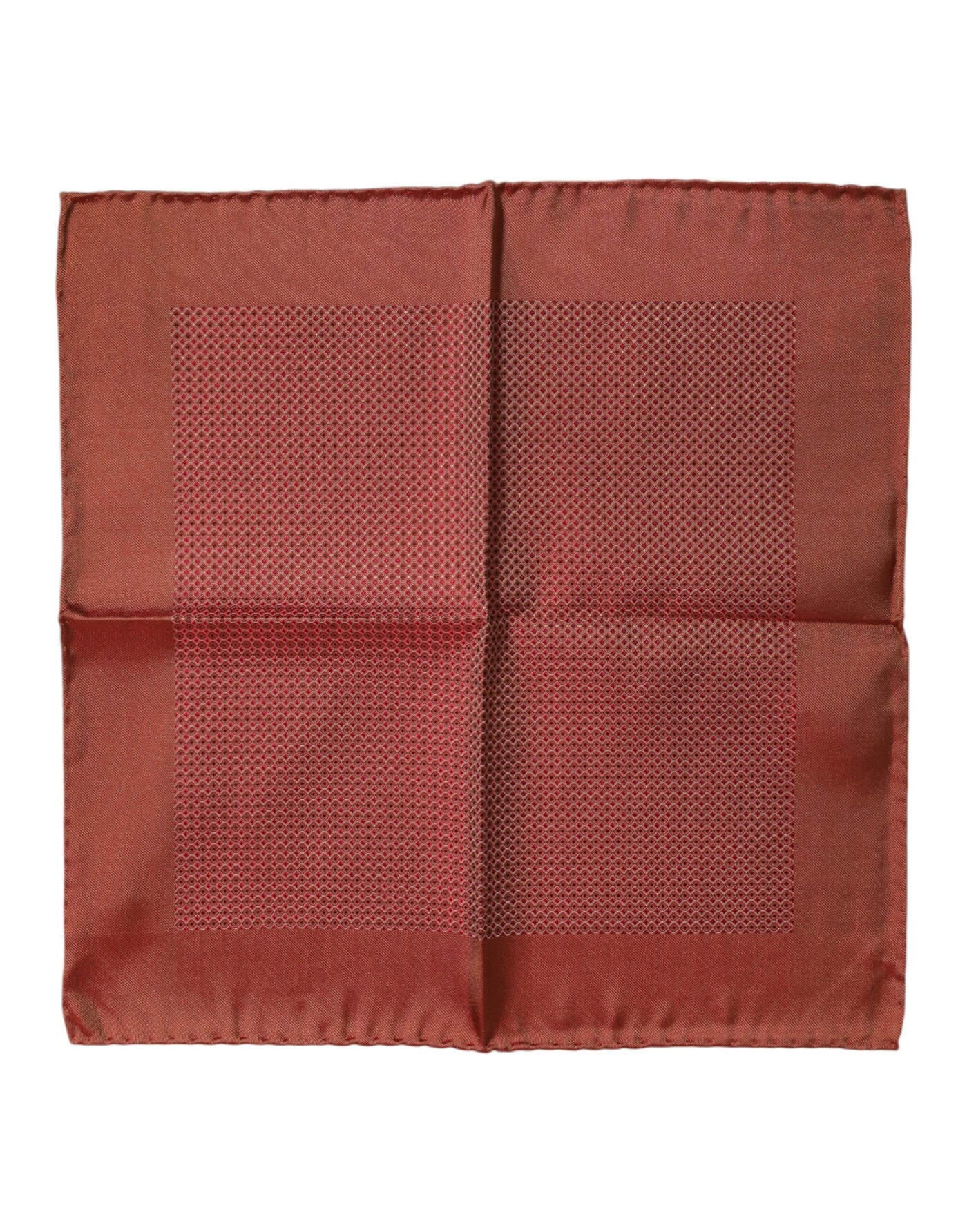 Dolce & Gabbana Orange Seide Quadrat Männer Foulard Schal