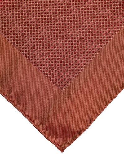Dolce & Gabbana Orange Seide Quadrat Männer Foulard Schal