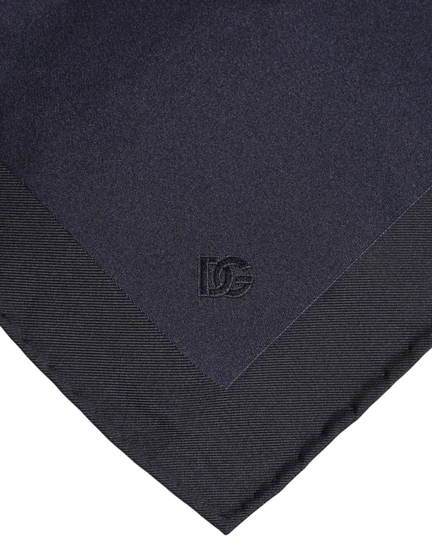 Dolce & Gabbana Dunkelblauer Seidenschal Quadratisch Herren Foulard