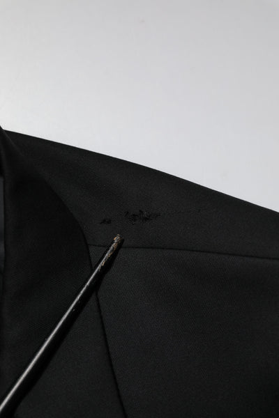 Emporio Armani Schwarzer Zweireiher Herren Jacke Anzug Blazer
