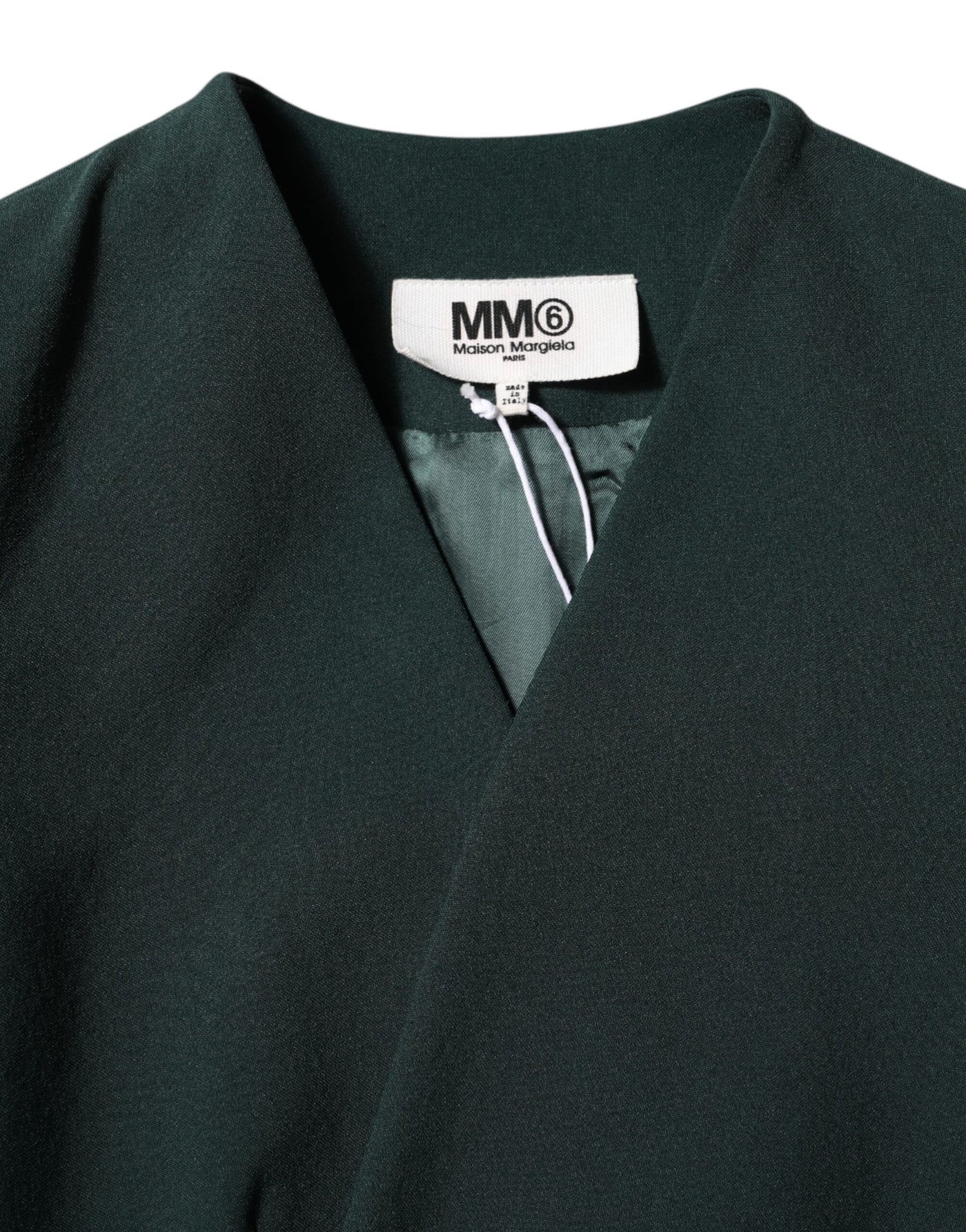 Maison Margiela Grüner einreihiger Mantel Jacke mit einem Knopf