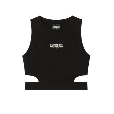 Comme Des Fuckdown Schwarze Baumwoll-Oberteile &amp