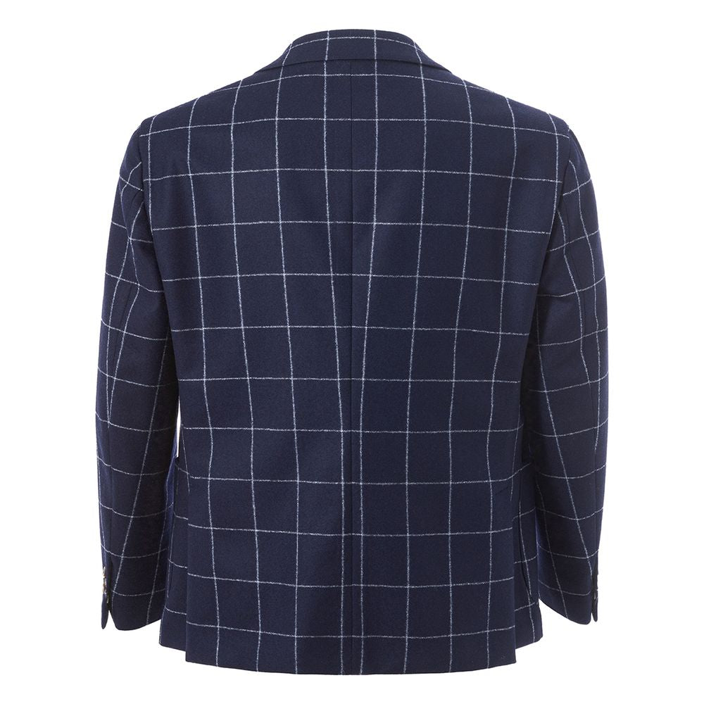 Malo Blauer Wollblazer