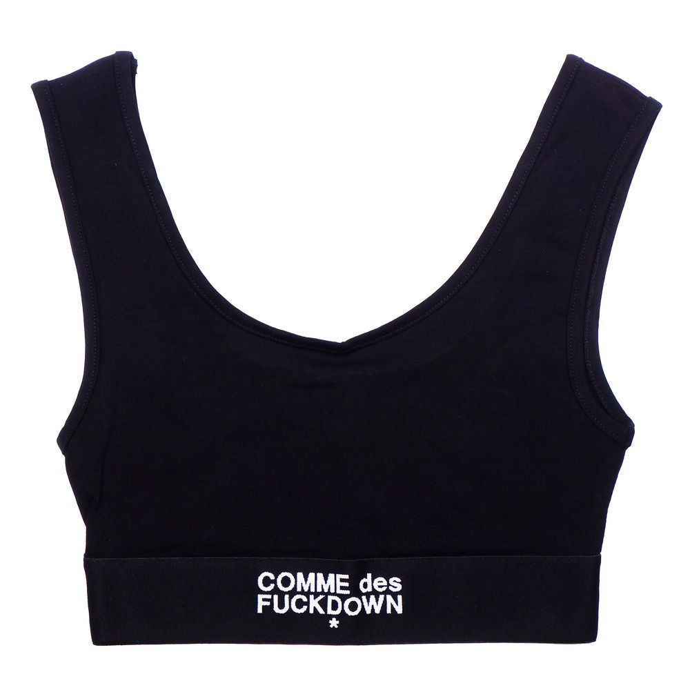 Comme Des Fuckdown Schwarze Baumwoll-Oberteile &amp