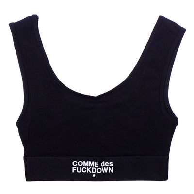 Comme Des Fuckdown Schwarze Baumwoll-Oberteile &amp
