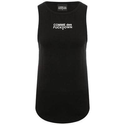 Comme Des Fuckdown Schwarze Baumwoll-Oberteile &amp