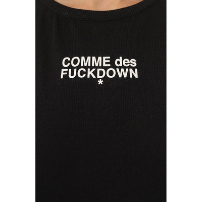 Comme Des Fuckdown Schwarze Baumwoll-Oberteile &amp