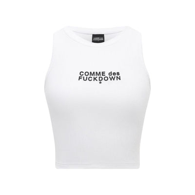 Comme Des Fuckdown Weiße Baumwoll-Oberteile &amp