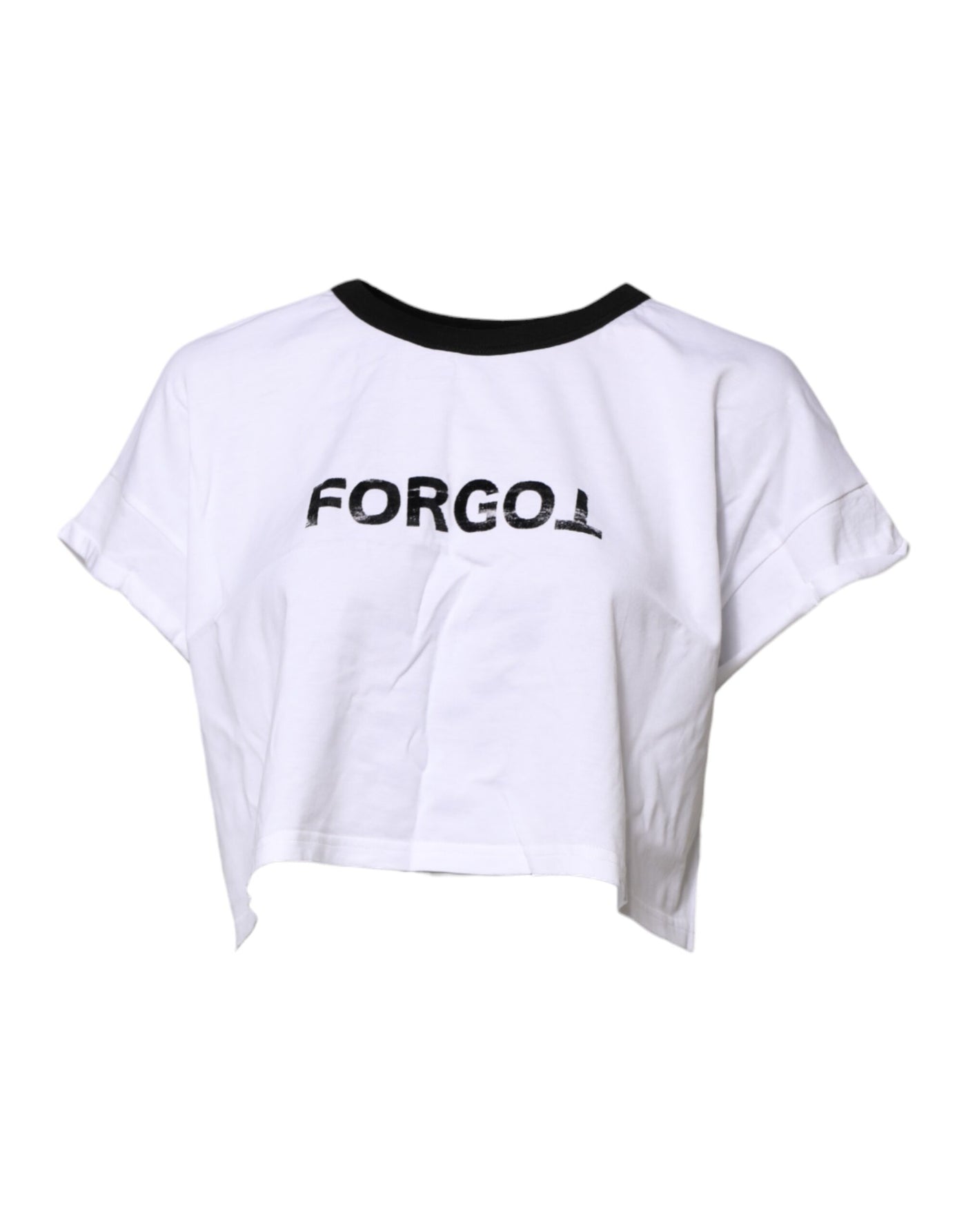 Dolce & Gabbana Weißes T-Shirt mit Rundhalsausschnitt und Grafikdruck
