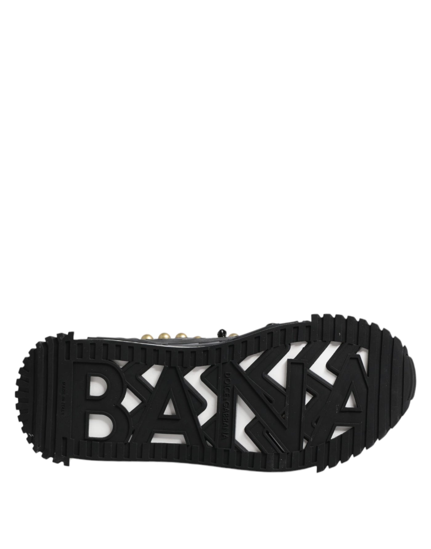 Dolce & Gabbana Schwarze Leder Nieten Riemchensandalen Schuhe