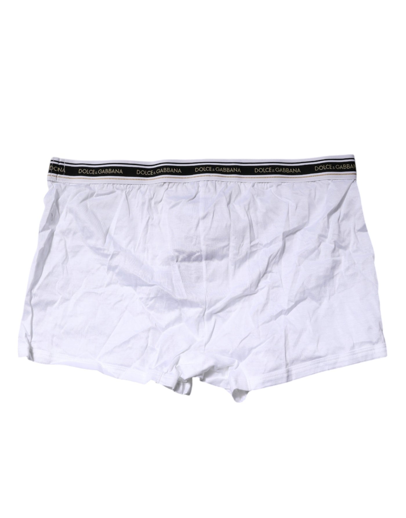 Dolce & Gabbana Weiße Cotton Stretch Regular Boxer Unterwäsche