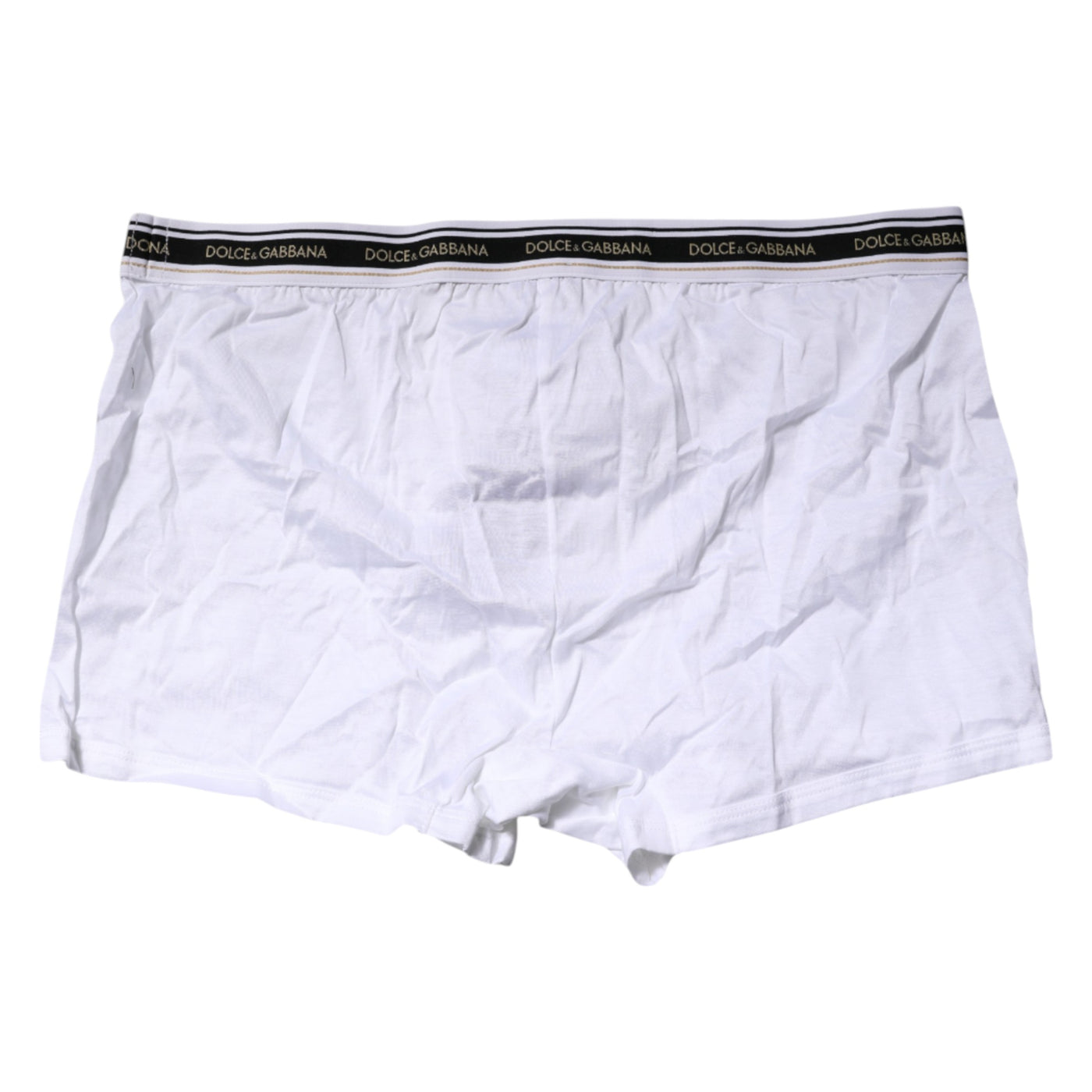 Dolce & Gabbana Weiße Cotton Stretch Regular Boxer Unterwäsche