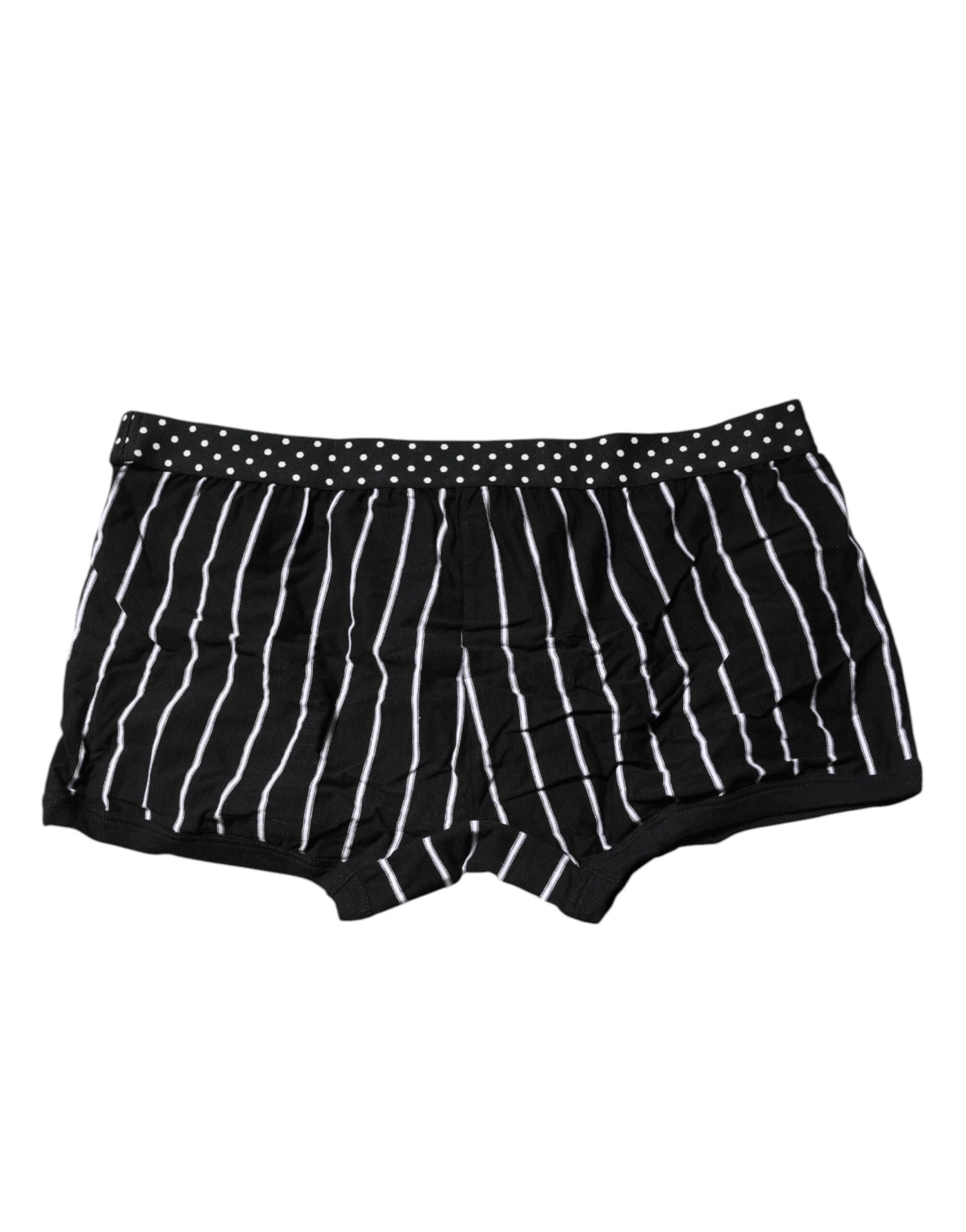 Dolce & Gabbana Schwarz-weiß gestreifte reguläre Boxer-Unterwäsche