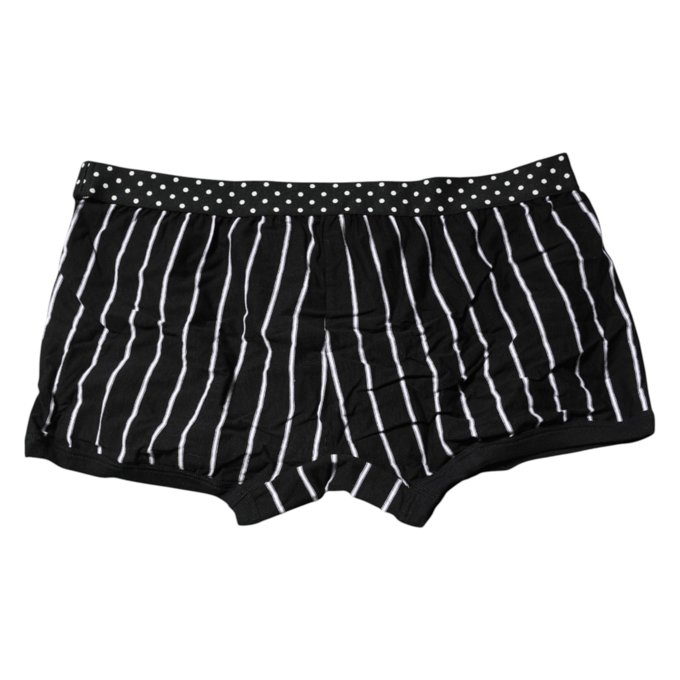 Dolce & Gabbana Schwarz-weiß gestreifte reguläre Boxer-Unterwäsche