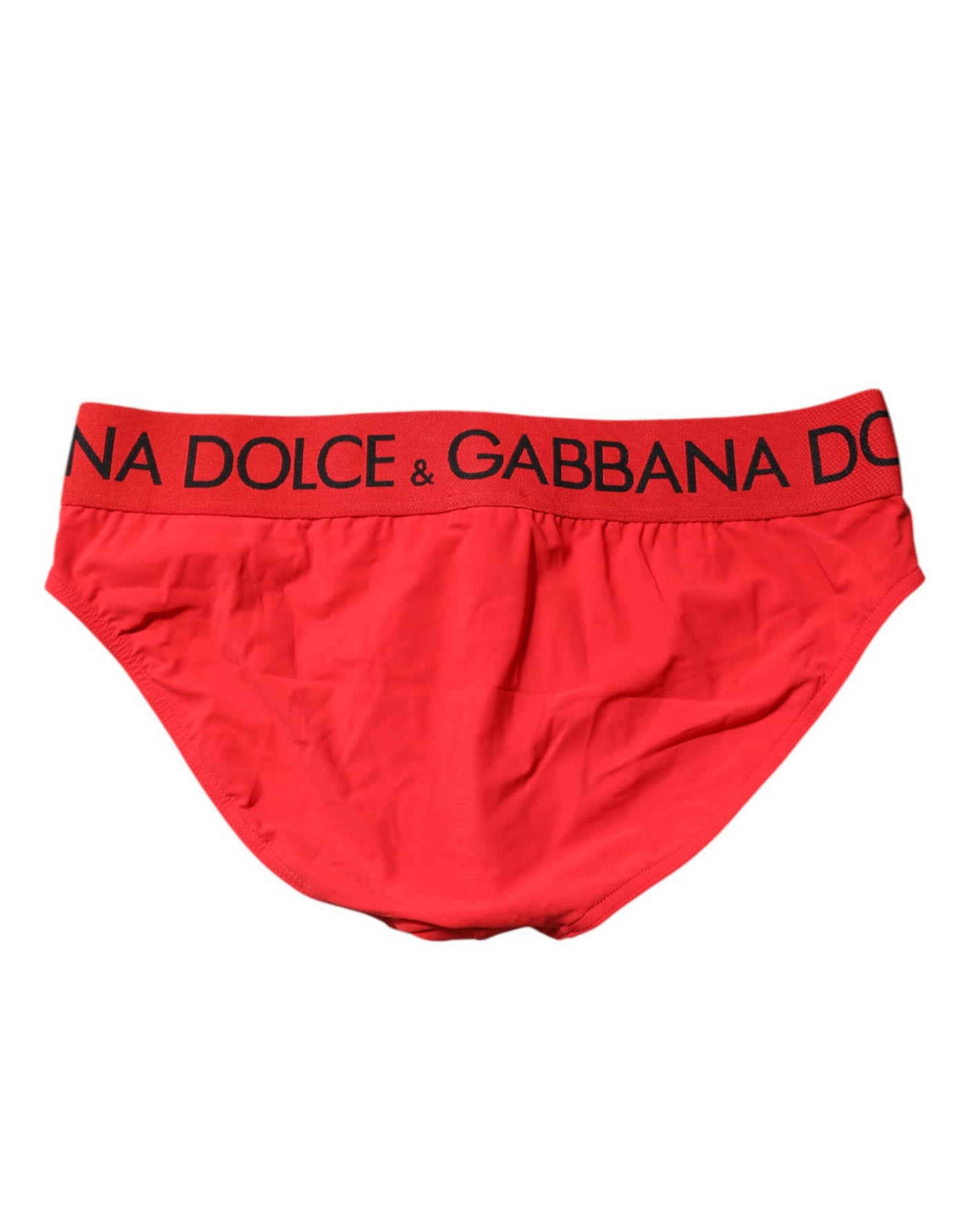 Dolce & Gabbana Rotes Logo Taille Männer Strandbekleidung kurze Bademode