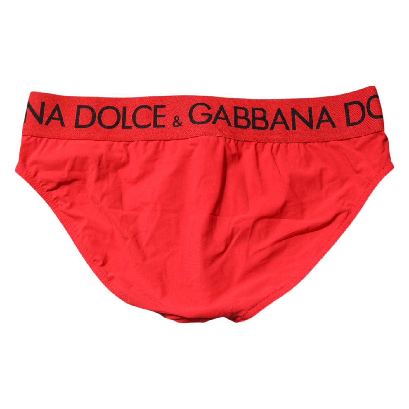 Dolce & Gabbana Rotes Logo Taille Männer Strandbekleidung kurze Bademode