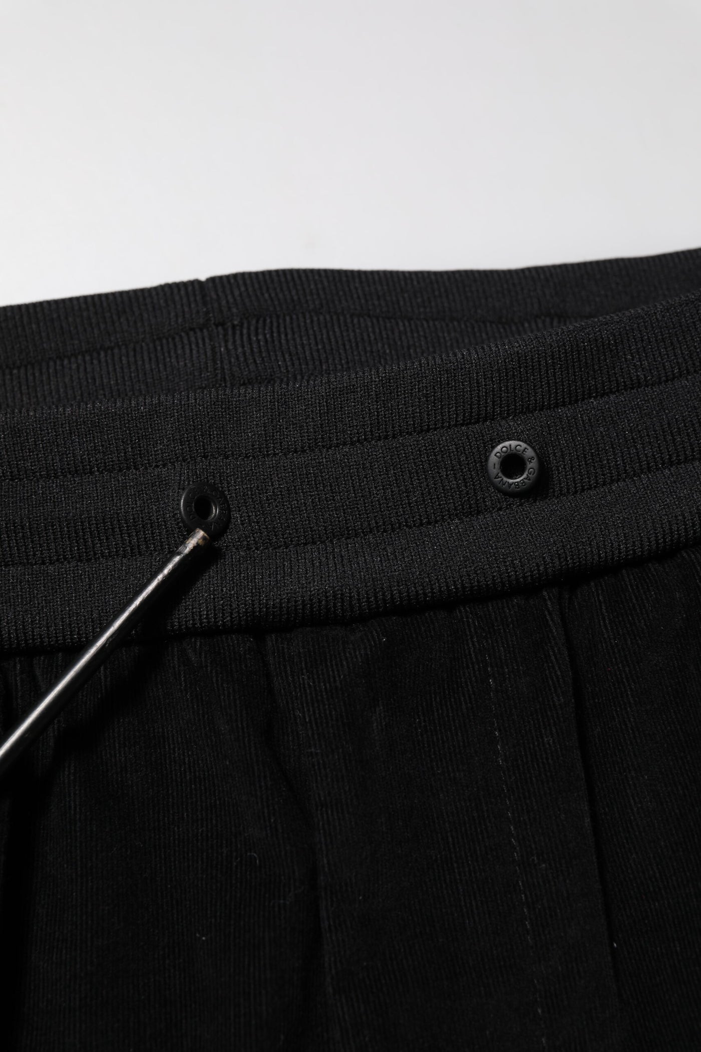 Dolce & Gabbana Schwarze Baumwoll-Cargo-Joggerhose für Männer