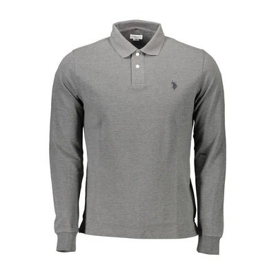U.S. POLO ASSN. Graues Baumwoll-Poloshirt