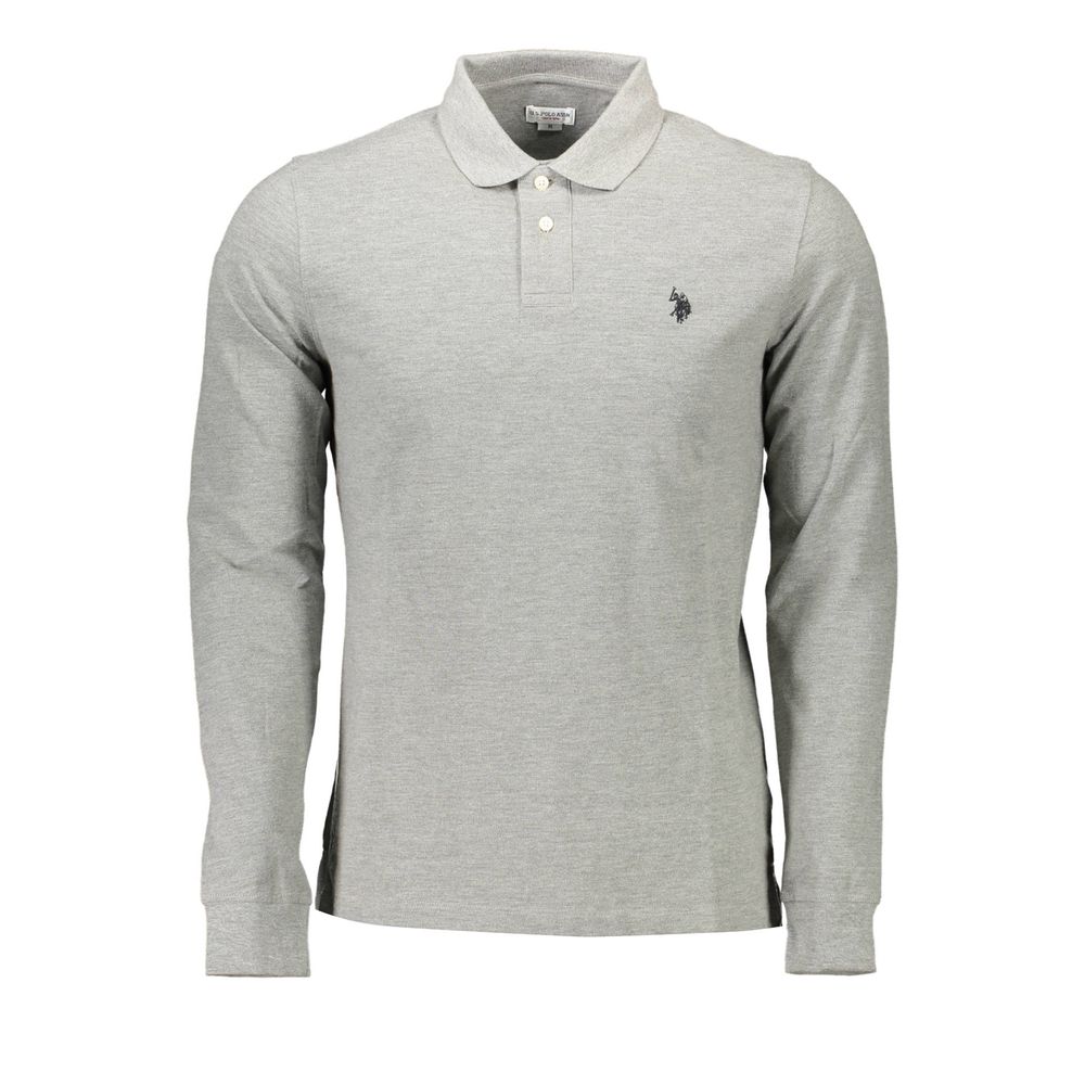 U.S. POLO ASSN. Graues Baumwoll-Poloshirt