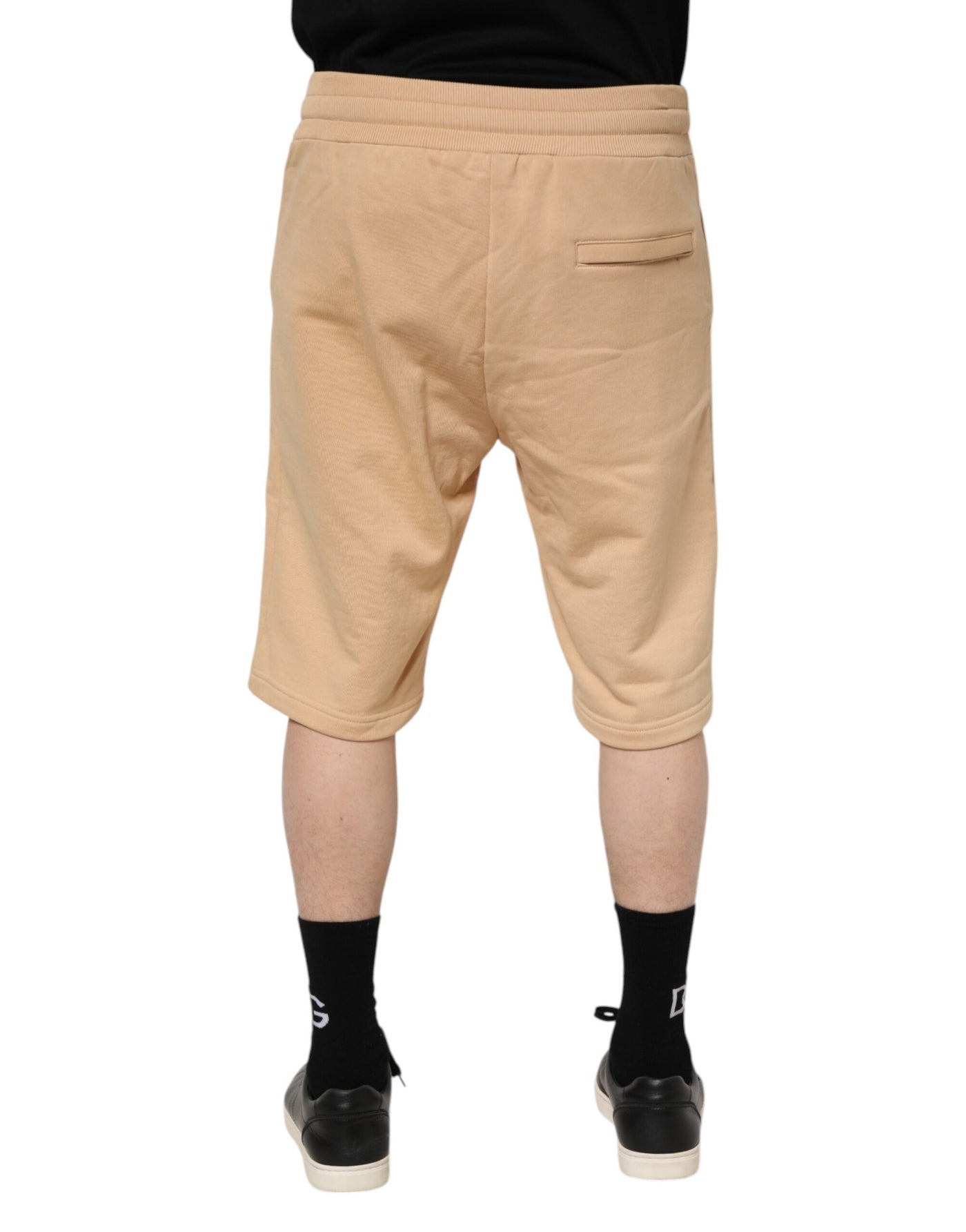 Dolce & Gabbana Gelbe Baumwolle Männer Bermuda Sweatshorts Shorts