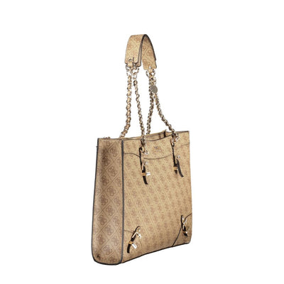 Guess Jeans Beige Polyethylen Handtasche