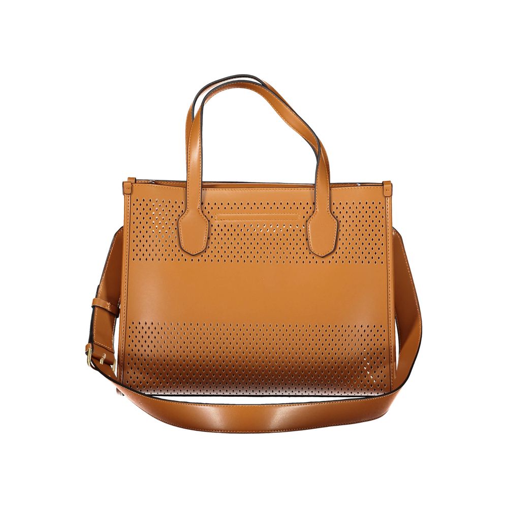 Guess Jeans Braune Polyethylen-Handtasche