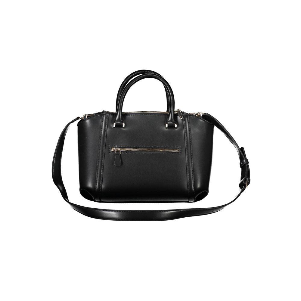 Guess Jeans Schwarze Polyethylen-Handtasche