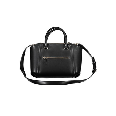 Guess Jeans Schwarze Polyethylen-Handtasche