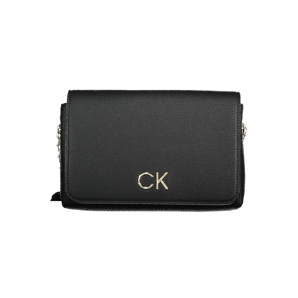 Calvin Klein Schwarze Polyester Handtasche