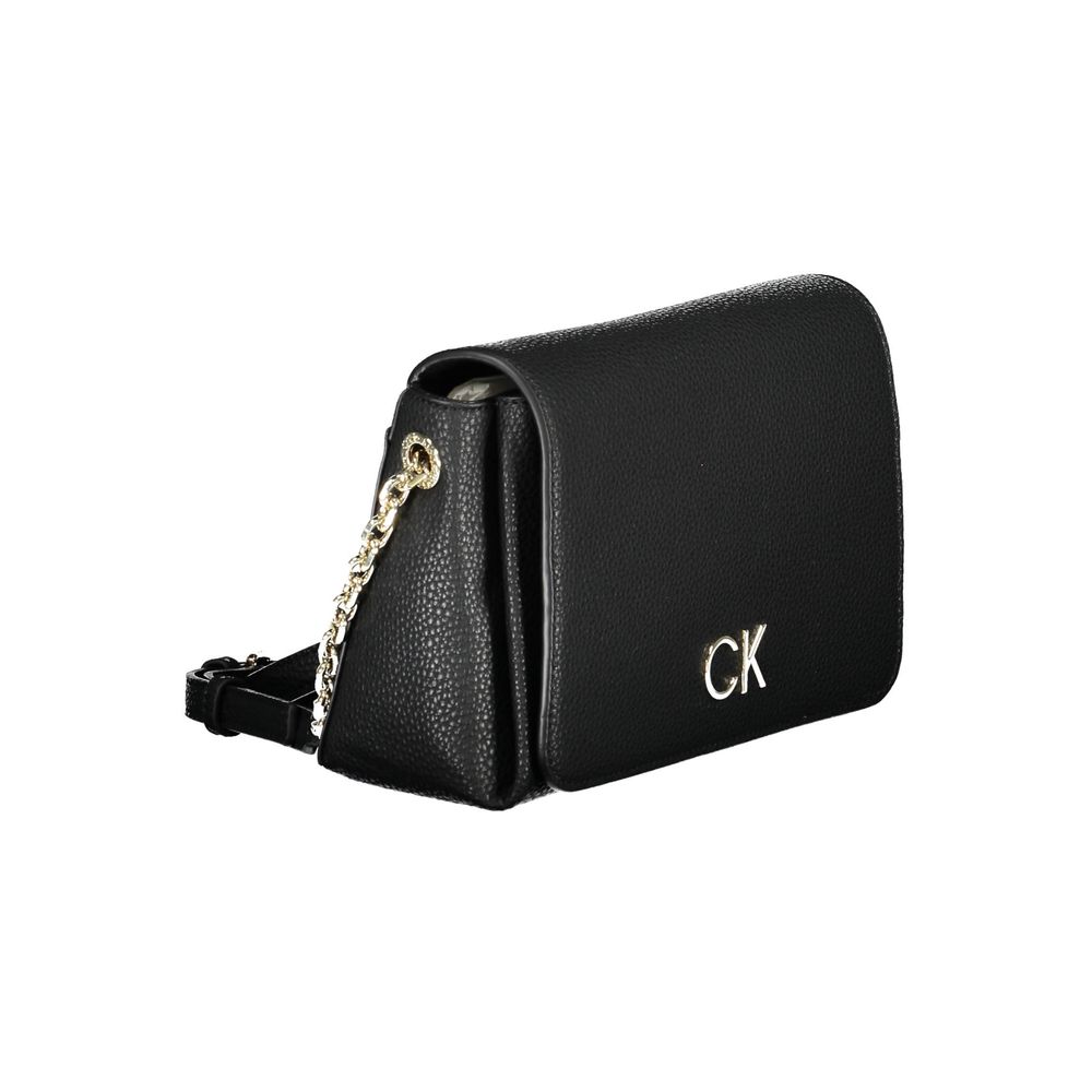 Calvin Klein Schwarze Polyester Handtasche