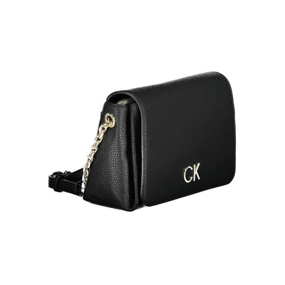 Calvin Klein Schwarze Polyester Handtasche
