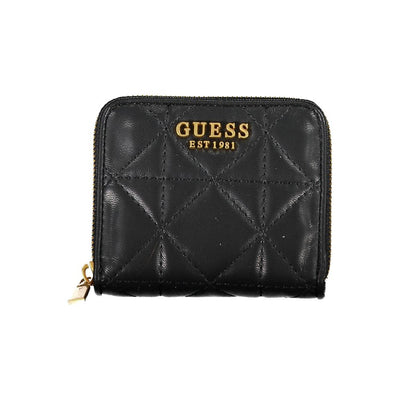 Guess Jeans Schwarzes Portemonnaie aus Polyethylen