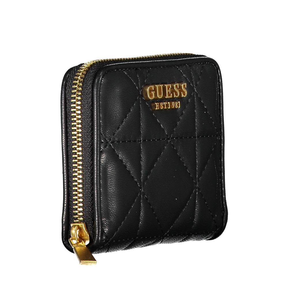 Guess Jeans Schwarzes Portemonnaie aus Polyethylen