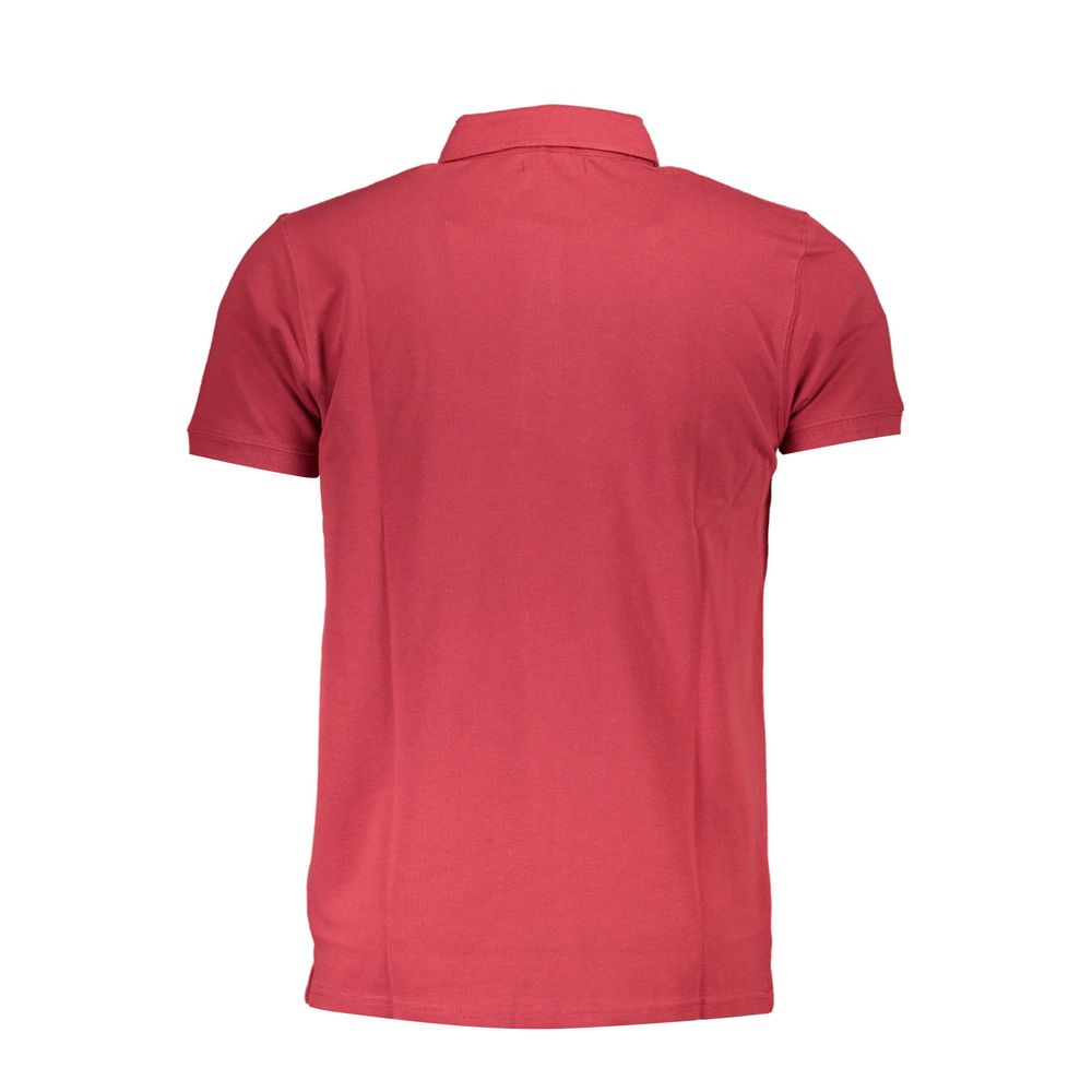 Cavalli Class Rotes Baumwoll-Poloshirt