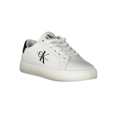 Calvin Klein Sneaker aus weißem Polyester