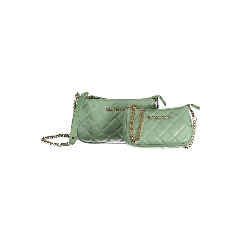 Mario Valentino Grüne Polyethylen-Handtasche