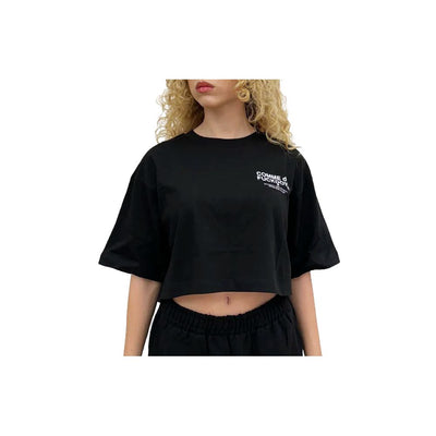 Comme Des Fuckdown Schwarze Baumwoll-Oberteile &amp