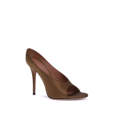 Amina Muaddi Anok-Satin-Sandalen
