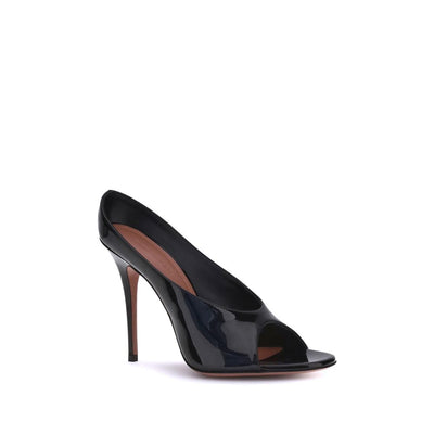 Amina Muaddi Anok Leder Sandalen