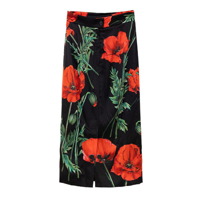 Dolce & Gabbana Bicolor Seidenrock