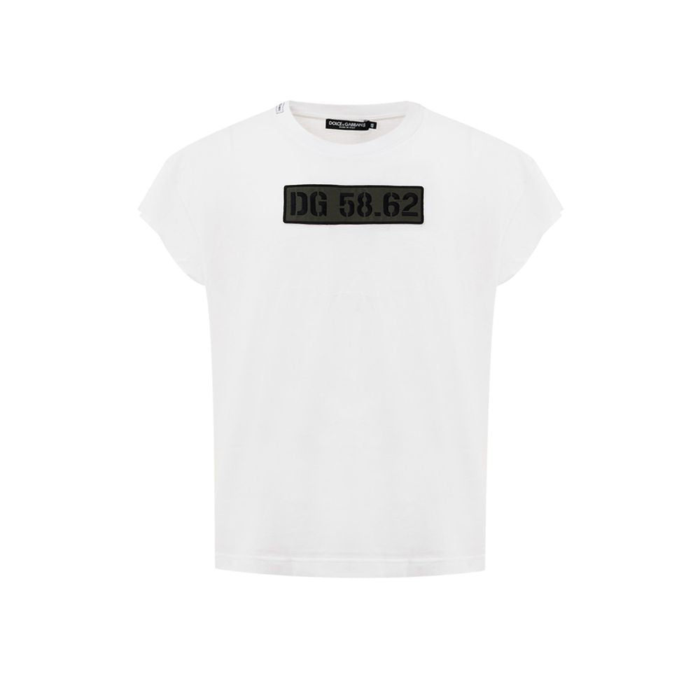 Dolce & Gabbana T-Shirt aus weißer Baumwolle