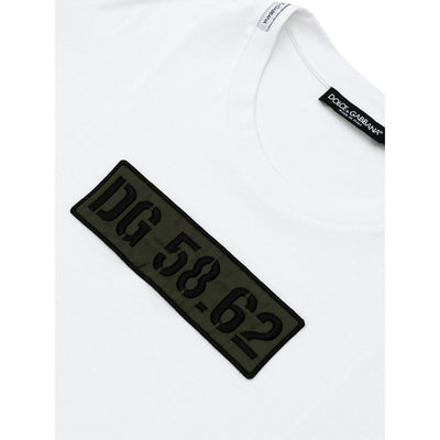 Dolce & Gabbana T-Shirt aus weißer Baumwolle