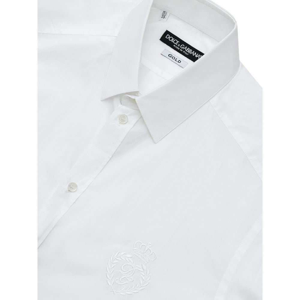 Dolce & Gabbana Weißes Baumwollhemd