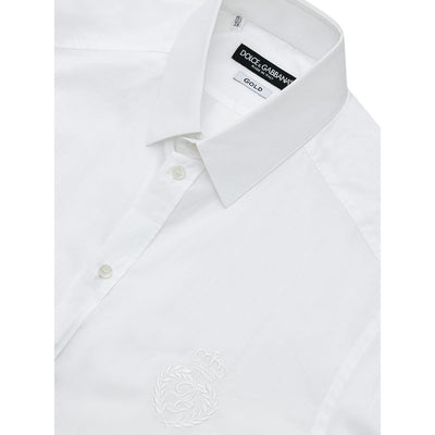 Dolce & Gabbana Weißes Baumwollhemd